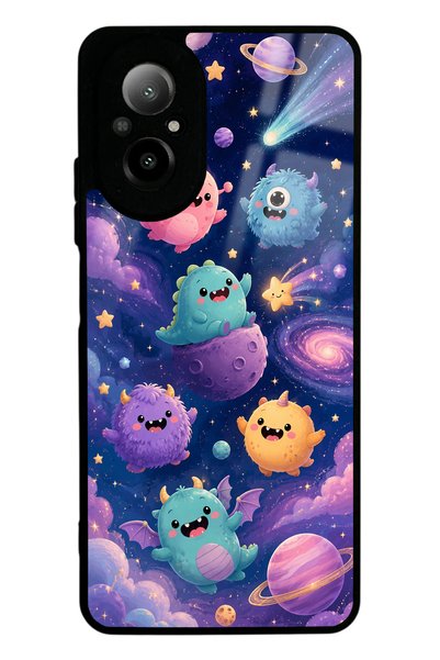 S Mode Realme 12 Lite Monster Galaxy Design Glossy Phone Case