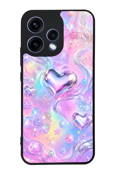 S Mode Oppo Reno 15 Iridescent Love Design Glossy Phone Case