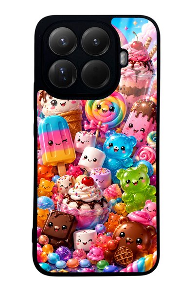 S Mode Xiaomi Mi 15t Pro Kawaii Candy Party Design Glossy Phone Case