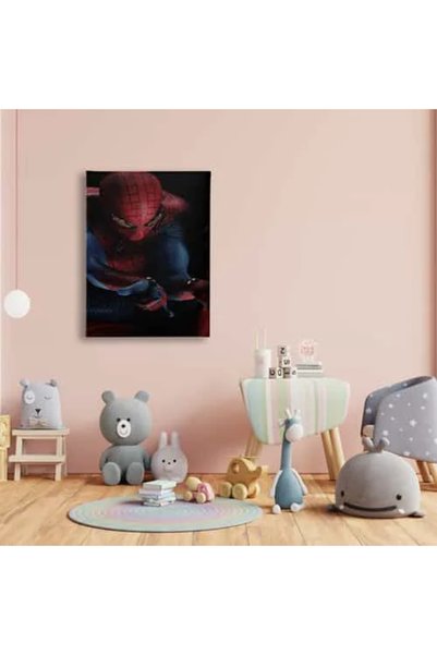 enmalife Spider man Örümcek adam Çocuk Odası Kanvas Duvar Tablosu