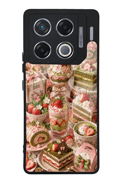 S Mode حافظة هاتف لامعة بتصميم Sweet Matcha Bakery لهاتف Infinix GT 20 Pro