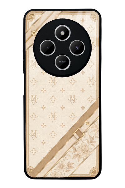 S Mode غطاء هاتف شاومي ريدمي 14C بتصميم ميزون آيفوري لامع