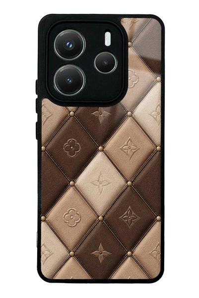 S Mode غطاء هاتف شاومي ريدمي نوت 14 5G بتصميم كافيه رويال لامع