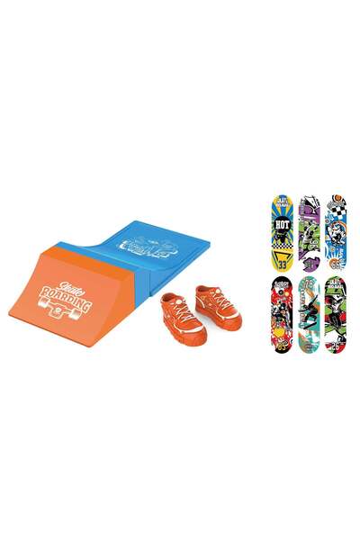 Midi Finger Skateboard Toy with Ramp and Shoes