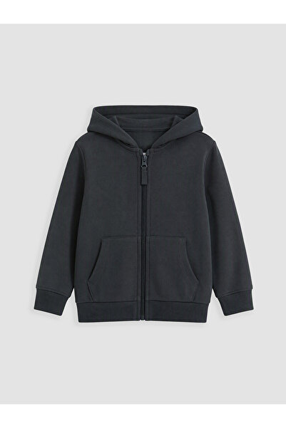 LC Waikiki Thick Hooded Boys' Zipper Sweatshirt