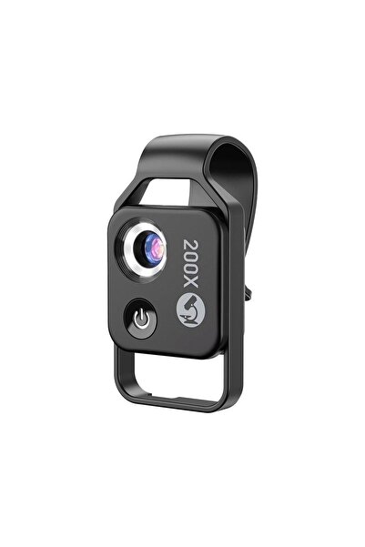 APEXEL 200X Микроскопски обектив за смартфон, CPL филтър, LED