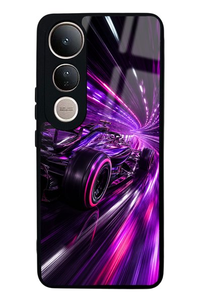 S Mode غطاء هاتف لامع بتصميم كوانتم درايف لهاتف فيفو V50 لايت