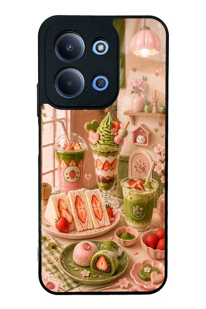 S Mode حافظة هاتف لامعة بتصميم زاوية بيري ماتشا لهاتف Xiaomi Redmi 15C