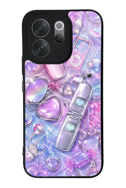 S Mode Vivo V70 Chrome Heart Y2K Design Glossy Phone Case
