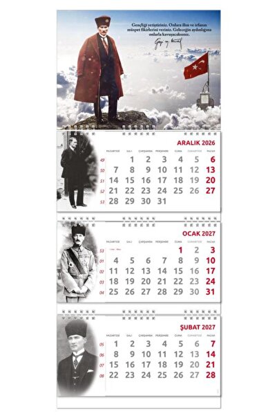 Halk Kitabevi 2027 Atatürk Gemici Duvar Takvimi - Sakarya