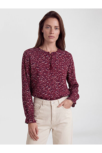 LC Waikiki Rmz Gi̇yi̇m Farkiyla Zero Roba Collar Embroidered Blouse