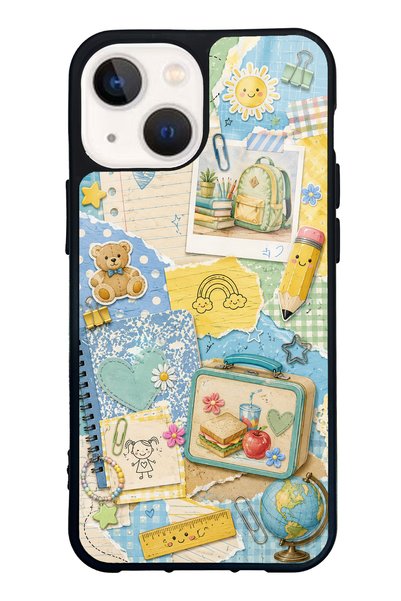 S Mode iPhone 13 Mini Campus Notes Design Glossy Phone Case