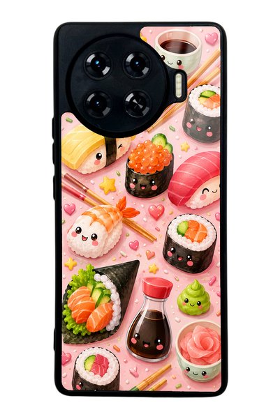 S Mode Tecno Spark 20 Pro Plus Sushi Love Club Design Glossy Phone Case