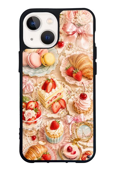 S Mode iPhone 13 Mini Paris Sweet Berry Design Glossy Phone Case