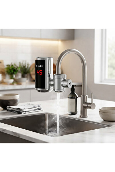 Zilan Проточен електрически бойлер Z-INOX ZLN5490, 3600W, LED дисплей, термоз...
