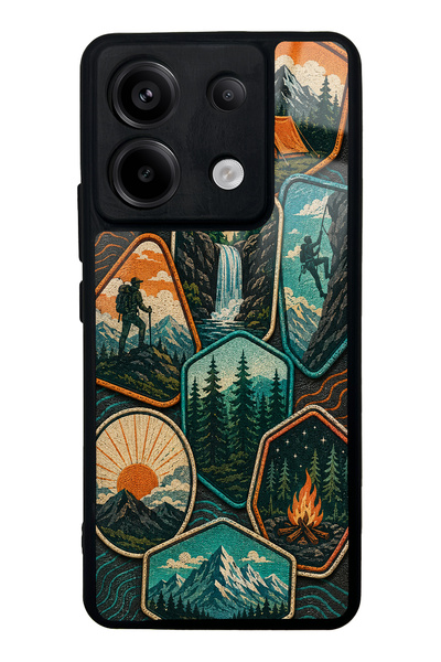 S Mode حافظة هاتف Xiaomi Redmi Note 13 Pro 5G بتصميم Wild Horizon لامعة