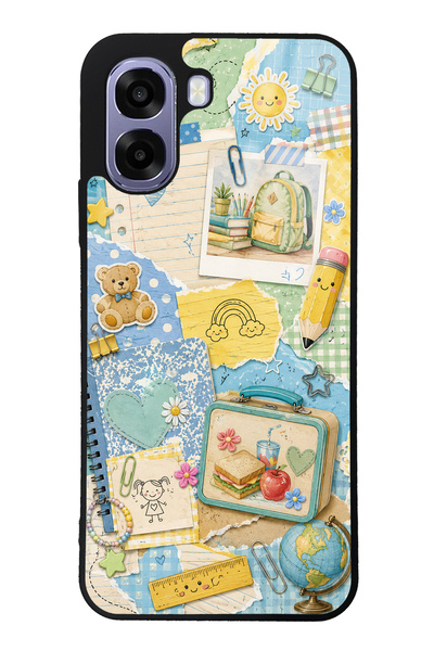 S Mode Oppo A6T Campus Notes Design Glossy Phone Case