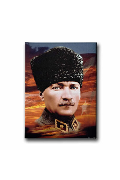 enmalife Portret decorativ de Ataturk, pictură pe pânză pentru perete