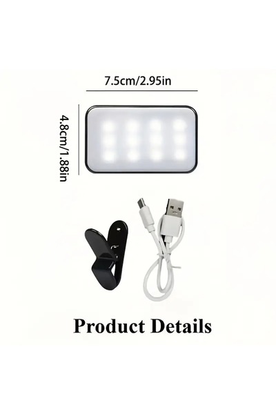OEM Mini lumină de umplere cu LED-uri pentru selfie-uri, lumină de umplere po...