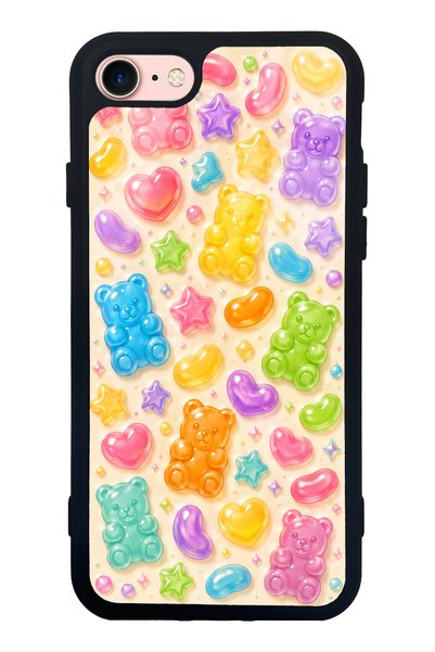 S Mode iPhone 7 Sweet Bear Jelly Design Glossy Phone Case