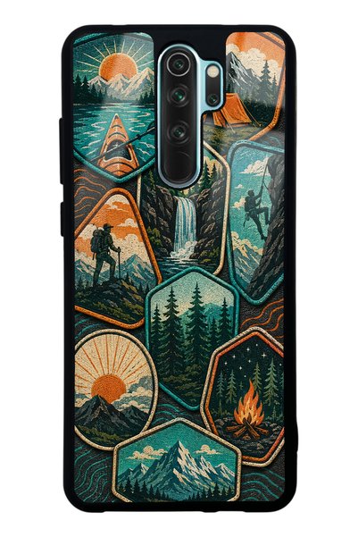 S Mode حافظة هاتف Xiaomi Redmi Note 8 Pro بتصميم Wild Horizon لامعة