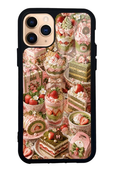 S Mode حافظة هاتف لامعة بتصميم Sweet Matcha Bakery لهاتف iPhone 11 Pro