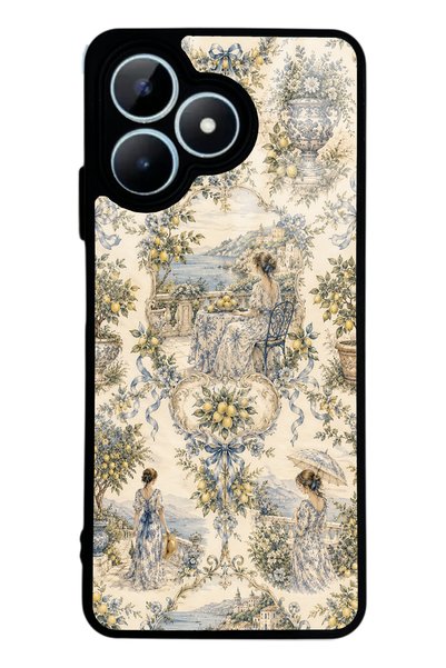 S Mode Realme Note 50 Positano Toile Design Glossy Phone Case