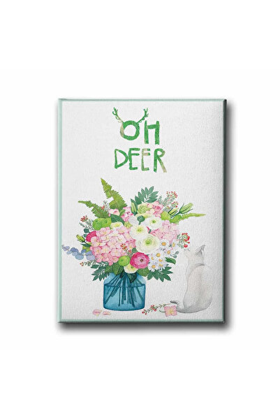 enmalife Διακοσμητικός πίνακας τοίχου από καμβά Oh Deer