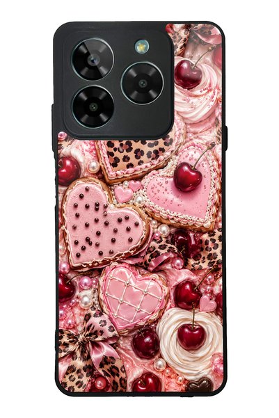 S Mode حافظة هاتف لامعة بتصميم Gm Era 50 Cherry Leopard Sweetheart
