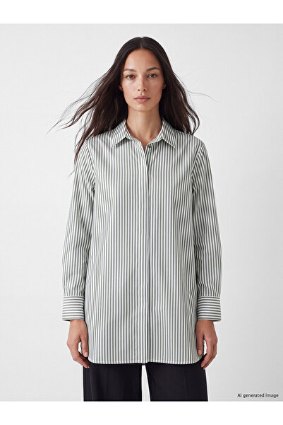 LC Waikiki Striped Poplin Women's Shirt Tunic