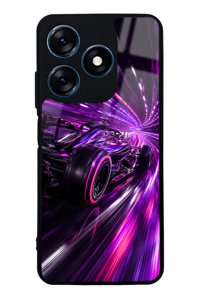 S Mode غطاء هاتف لامع بتصميم كوانتوم درايف لهاتف تكنو سبارك 10