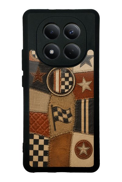 S Mode حافظة هاتف لامعة بتصميم نادي السباقات من الجلد لهاتف Xiaomi Redmi Note...