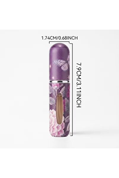 OEM Set sticluță de parfum cu trandafir floral și fluture, mini spray portabi...