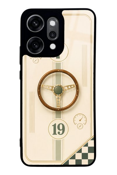 S Mode غطاء هاتف لامع بتصميم كلاسيكي ريسر 7 لهاتف أوبو رينو 14 برو