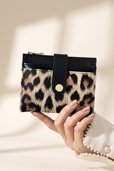 InStyle Novčanik sa detaljima leoparda, bež boje