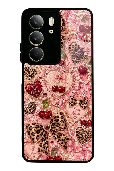 S Mode Realme C75 Wild Cherry Coquette Design Glossy Phone Case
