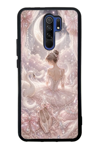 S Mode حافظة هاتف Xiaomi Redmi 9 بتصميم Starlight Ballerina اللامع