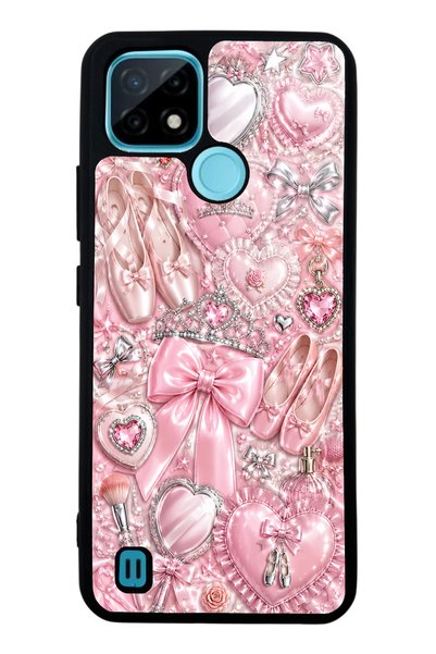 S Mode Realme C21 Royal Pink Ballet Design Glossy Phone Case
