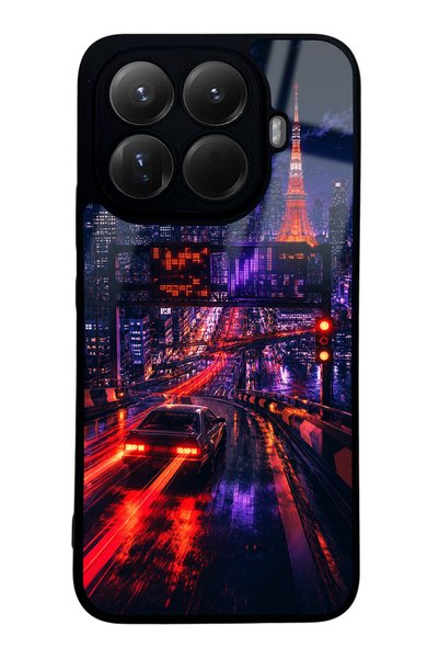 S Mode Xiaomi Mi 15t Pro Neon Tokyo Nights Design Glossy Phone Case