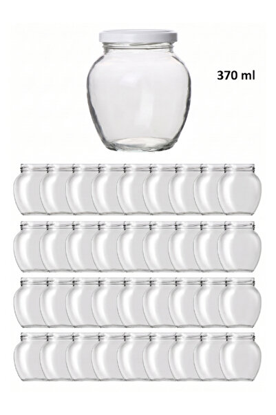 Milea 36 Adet 370 Ml Şeffaf Cam Yumurta Model Konserve Kavanozu Metal Kapaklı