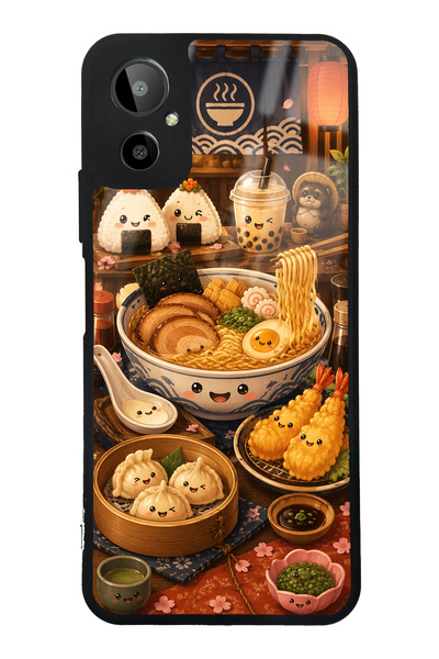 S Mode حافظة هاتف لامعة بتصميم Gm 23 SE Ramen Bento Club