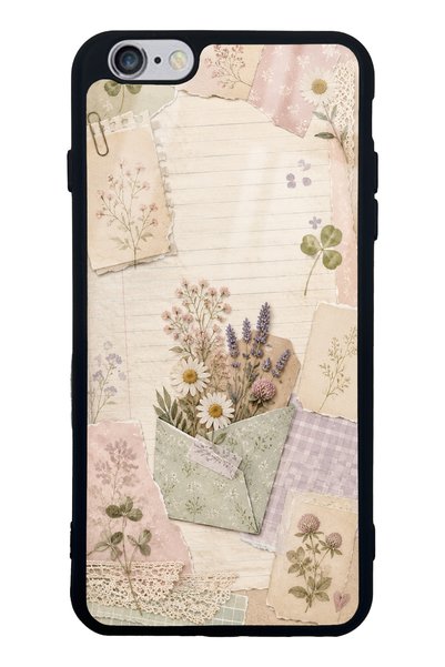 S Mode حافظة هاتف لامعة بتصميم Wildflower Diary لهاتف iPhone 6 Plus