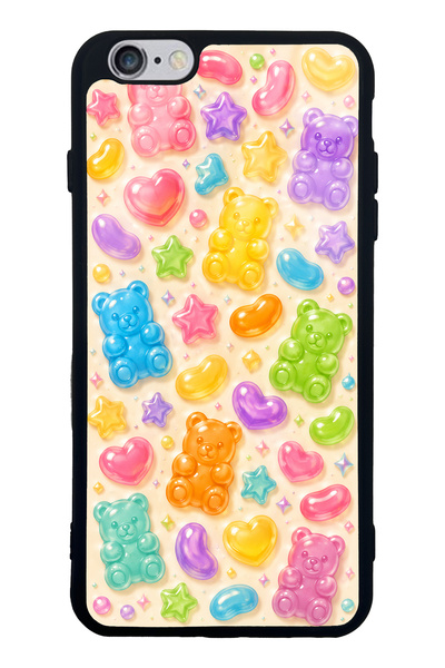 S Mode حافظة هاتف لامعة بتصميم Sweet Bear Jelly لهاتف iPhone 6 Plus