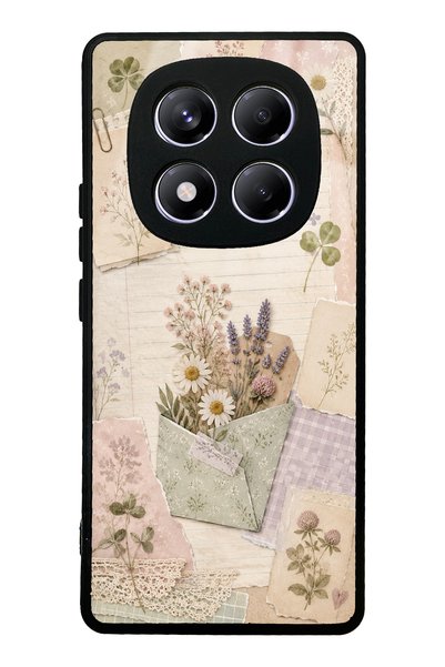 S Mode غطاء هاتف لامع بتصميم Wildflower Diary لهاتف Xiaomi Redmi Note 14 Pro 4G