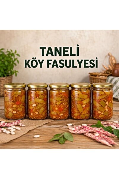 SARIMSAŞK Ev Yapımı Doğal Taze Fasulye Konservesi (660 cc)