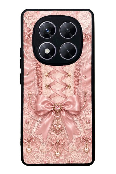 S Mode Xiaomi Redmi Note 14 Pro 5g Pink Corset Coquette Design Glossy Phone Case
