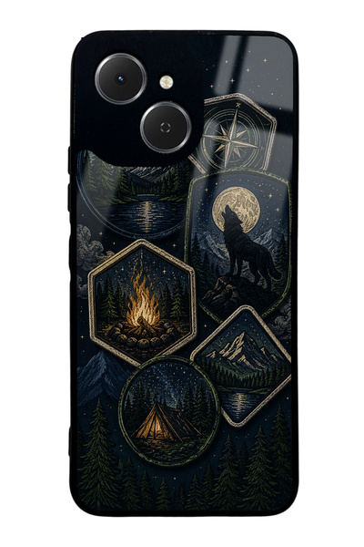 S Mode غطاء هاتف لامع بتصميم Moonlit Trails لهاتف Tecno Spark 40C