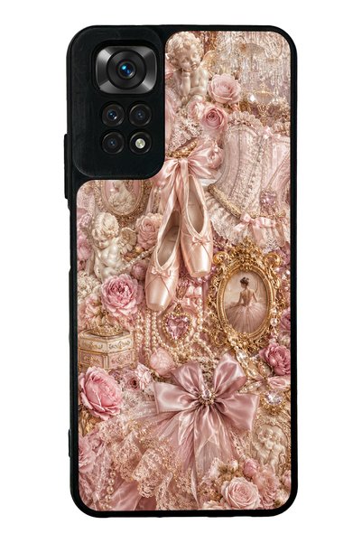 S Mode حافظة هاتف لامعة بتصميم Angel Ballet لهاتف Xiaomi Redmi Note 11s