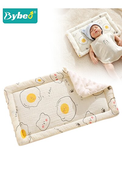 BYBEO Newborn Baby Pillow for Sleeping, Soft Muslin Cotton Infant Pillow with...