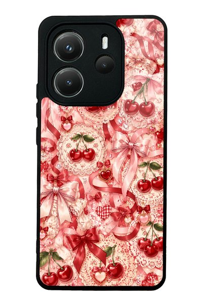 S Mode غطاء هاتف لامع بتصميم خيالي من نوع Cherry Lace لهاتف شاومي ريدمي نوت 1...
